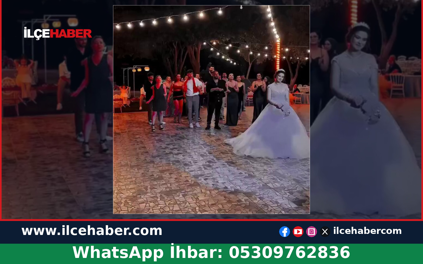 Düğünde gelinin attığı çiçeği havada kapıp geri fırlattı