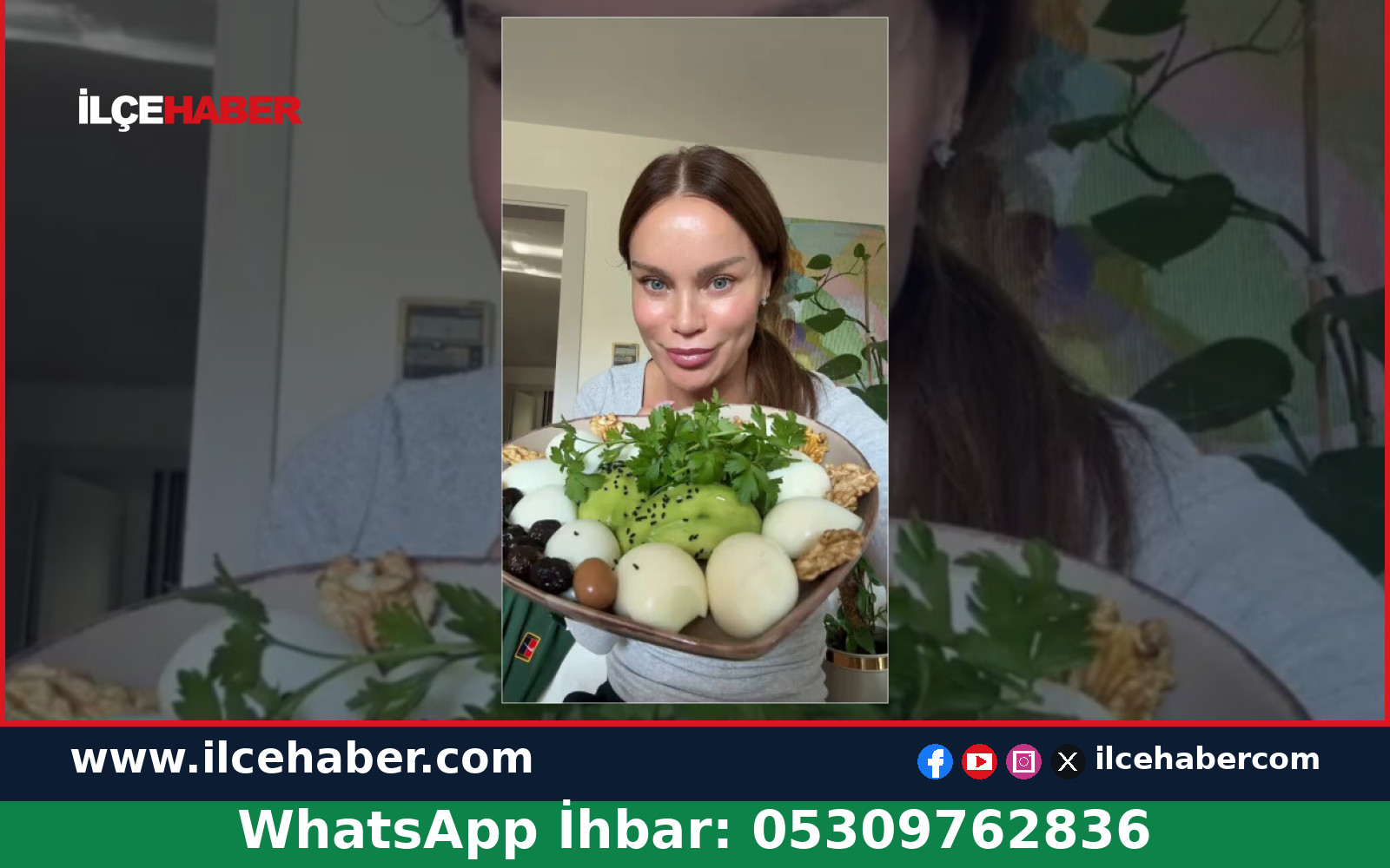 Ebru Şallı Günlük Kahvaltı Tabağını Paylaştı