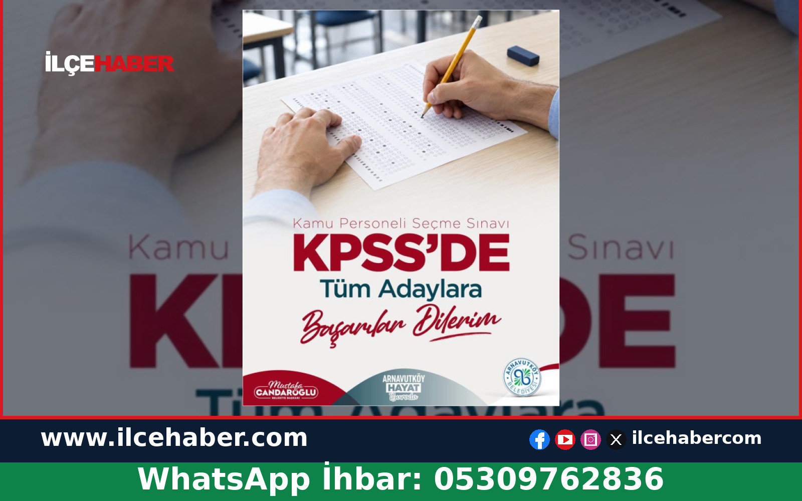 Arnavutköy Belediyesi’nden KPSS Adaylarına Başarı Mesajı