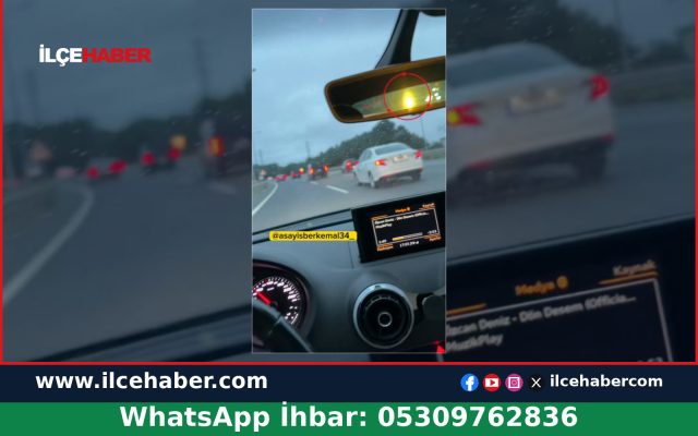 İstanbul’da servis aracının sis lambası tepkisi