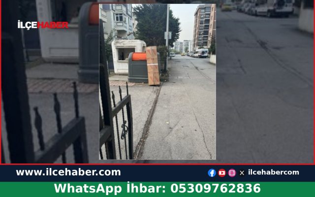 Tuzla’da Sitenin Giriş Kapısına Konulan Çöp Konteyneri Tepki Çekti