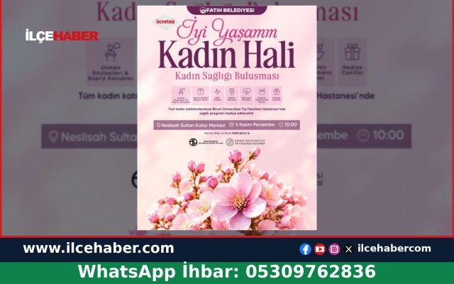 Fatih’te Kadın Sağlığı Buluşmaları Başlıyor