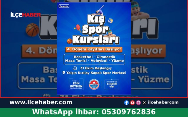 Maltepe Belediyesi Kış Spor Kurslarında 4. Dönem Başlıyor