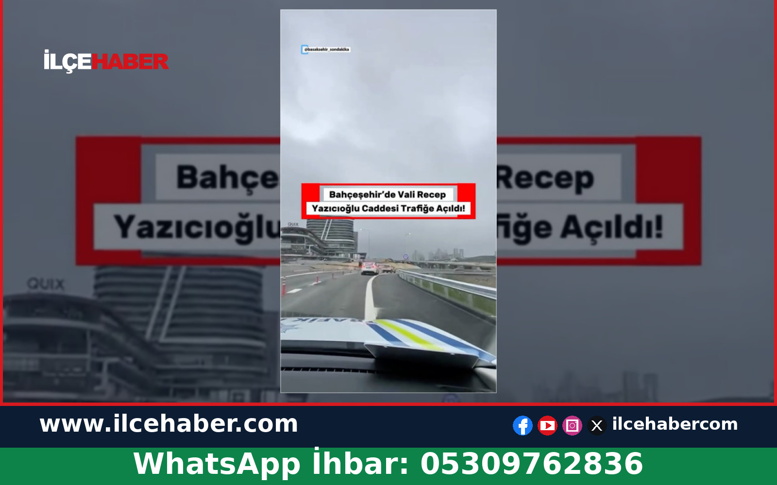 Vali Recep Yazıcıoğlu Caddesi Trafiğe Açıldı