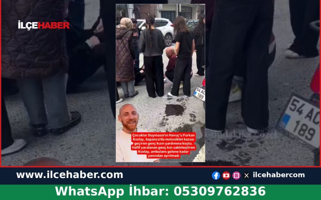 Furkan Kızılay Sapanca’daki kazada yaralanan gence yardım etti