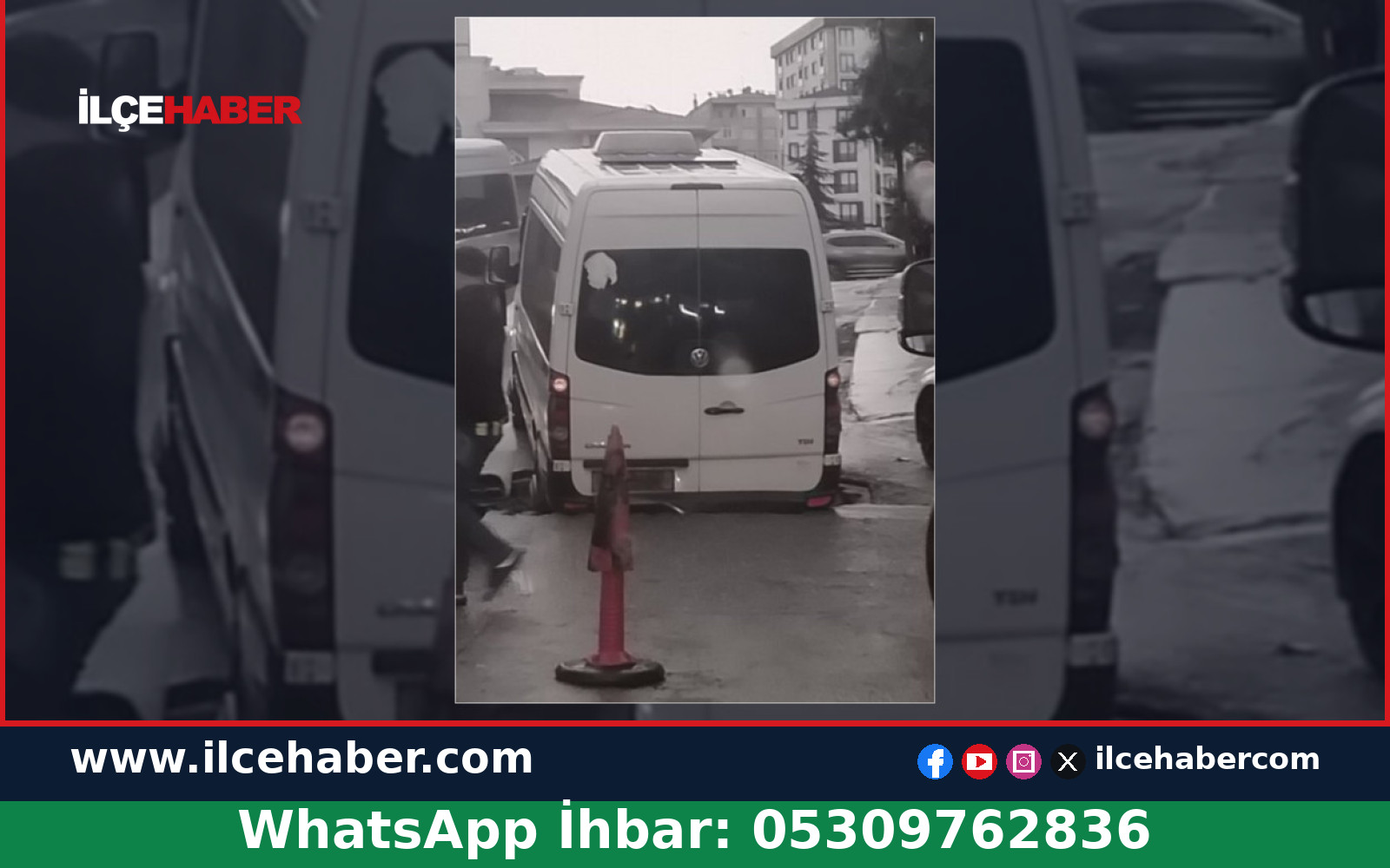 Pendik’te Yağmur Sonrası Yol Çökmesi