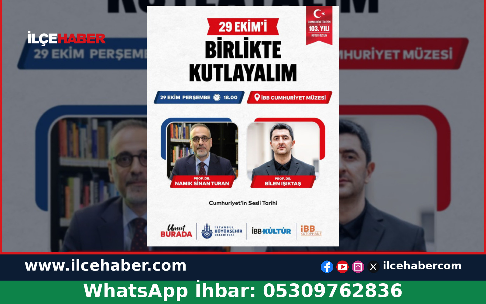 İBB Kültür’den 29 Ekim’e Özel Sesli Tarih Söyleşisi