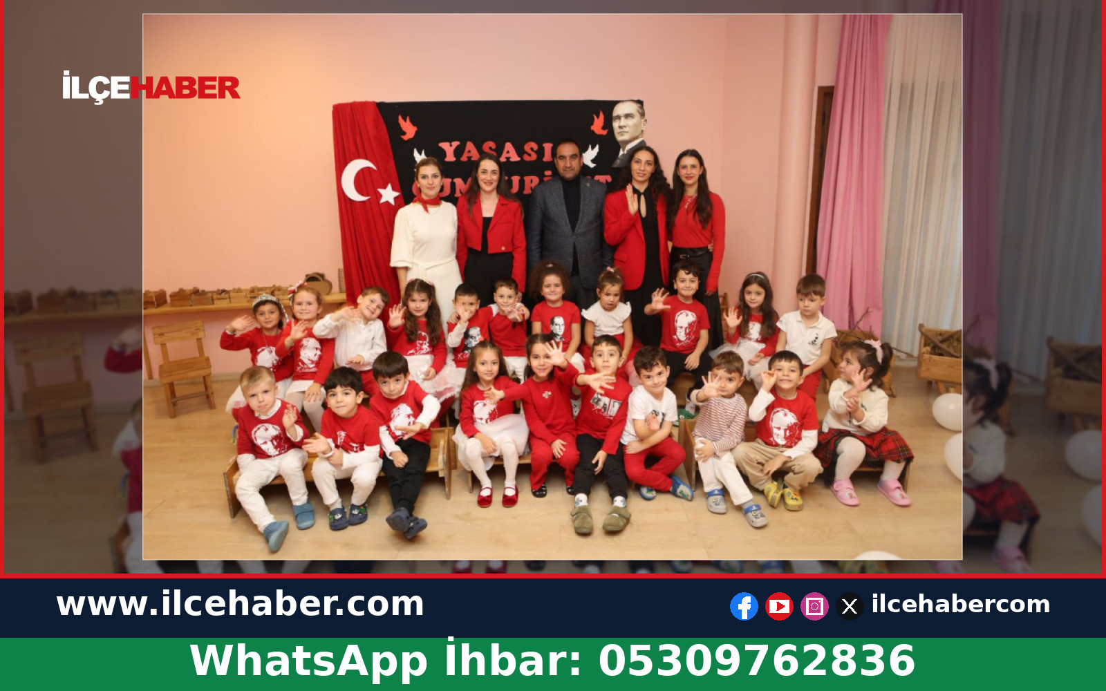 Adalar’da miniklerden Cumhuriyet Bayramı kutlaması
