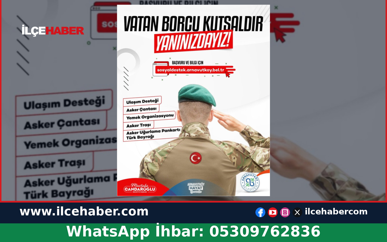 Arnavutköy Belediyesi’nden Asker Adaylarına Destek