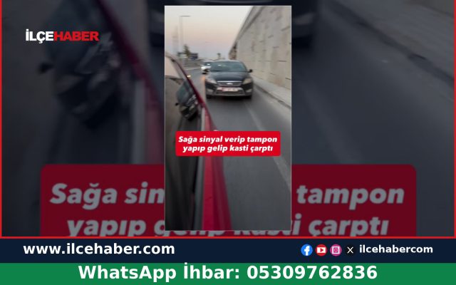Trafikte Seyir Halindeyken Kasti Çarpma ve Tehdit Olayı Yaşandı