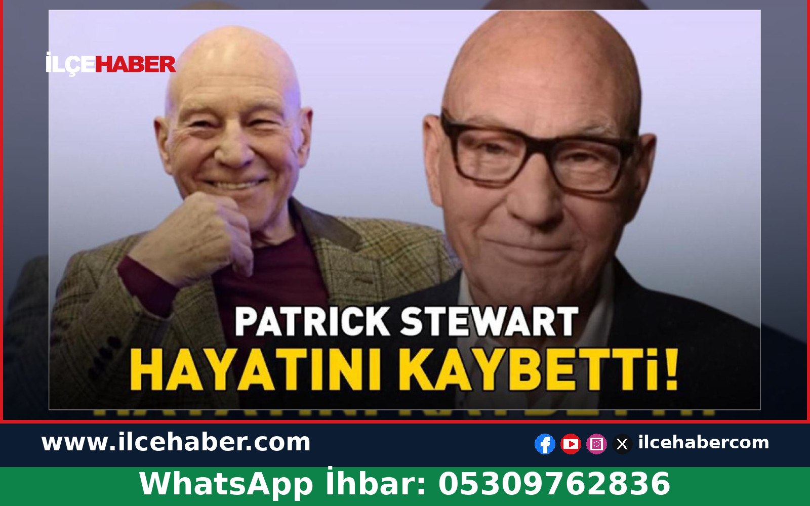 Patrick Stewart hayatını kaybetti
