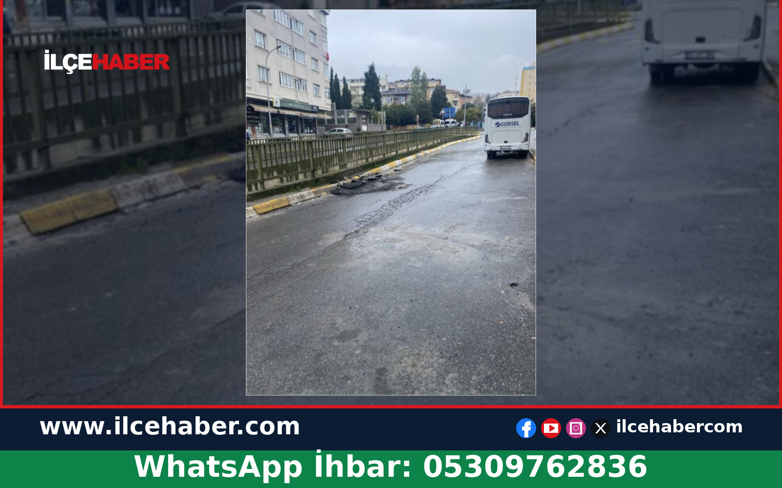 Pendik Doğu Mahallesi’nde Dere Kenarındaki Yolda Çökmeler Yaşanıyor