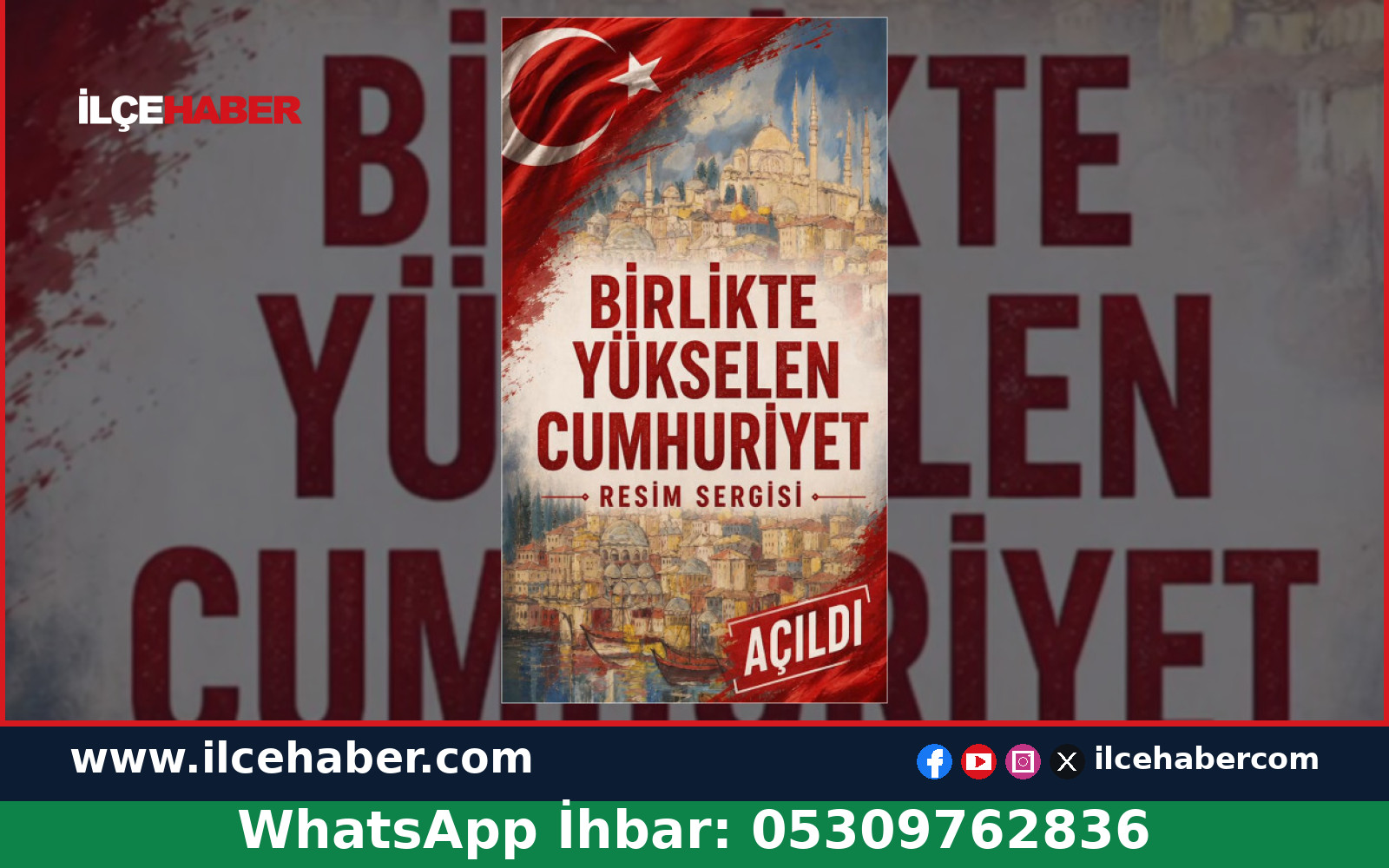 Esenyurt’ta ‘Birlikte Yükselen Cumhuriyet Resim Sergisi’ Açıldı