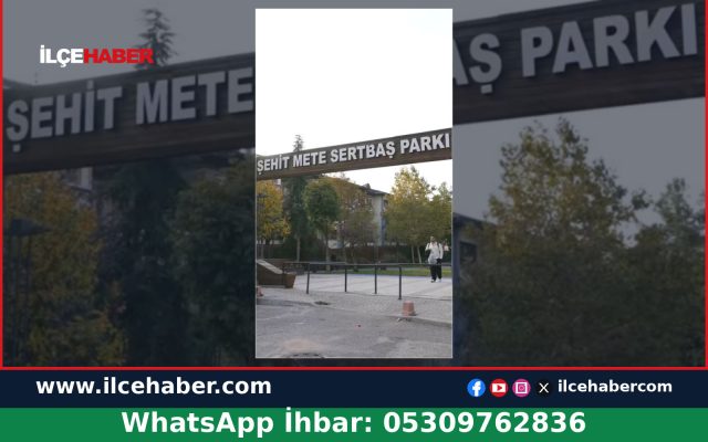 Üsküdar’da Şehit Mete Sertbaş Parkı Yenilendi