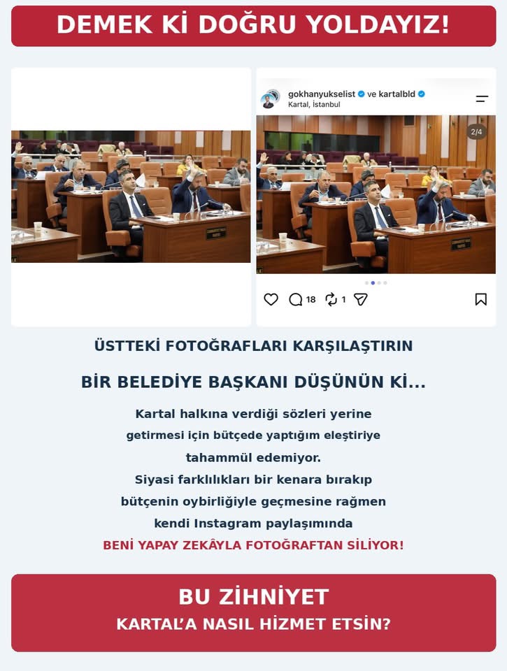 AK Partili Adem Yıldız'dan Başkan Gökhan Yüksel'e Fotoğraf Tepkisi