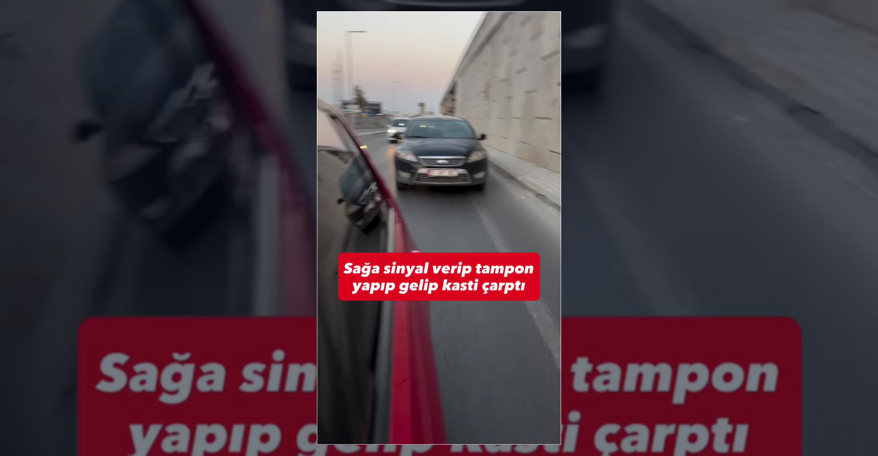 Trafikte Seyir Halindeyken Kasti Çarpma ve Tehdit Olayı Yaşandı