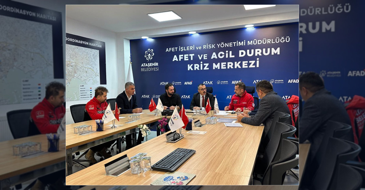 Ataşehir’de Yoğun Yağış Sonrası Kriz Merkezi Toplandı