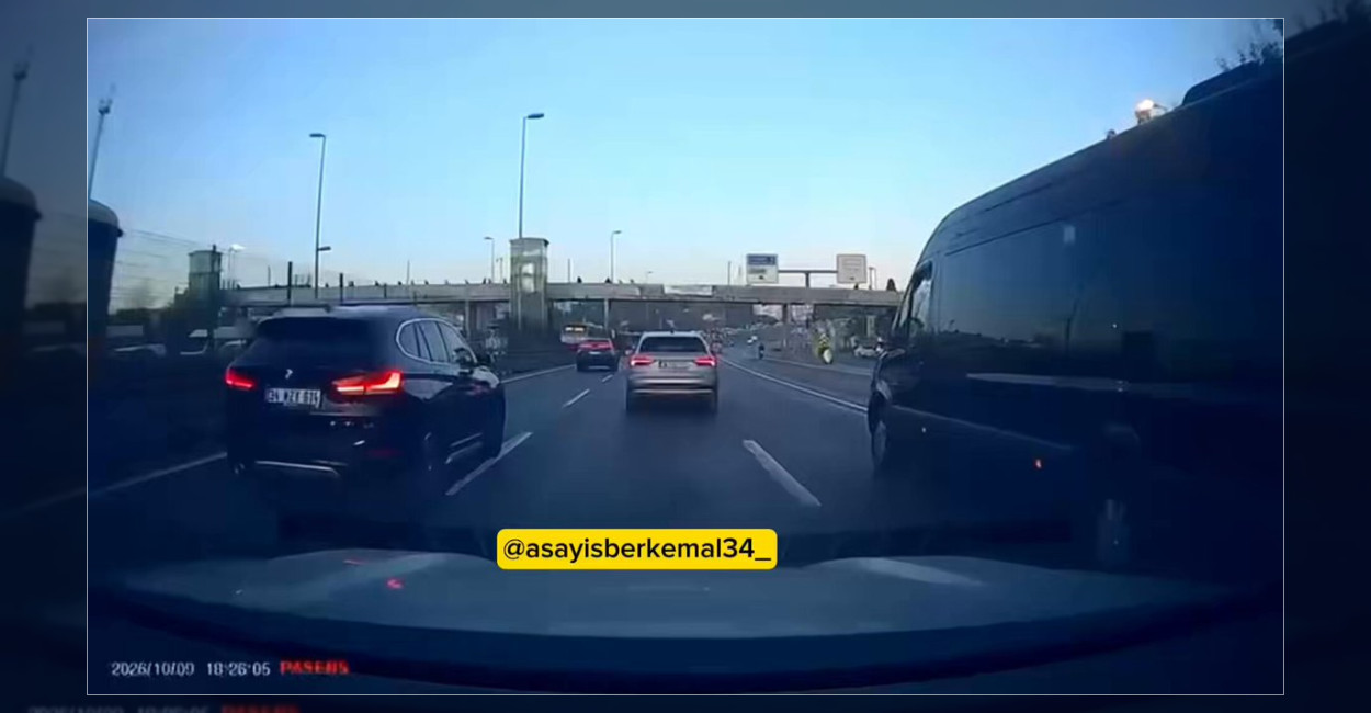 Avcılar Otoyolu’nda Makas Atan Sürücü Kazaya Yol Açıyordu