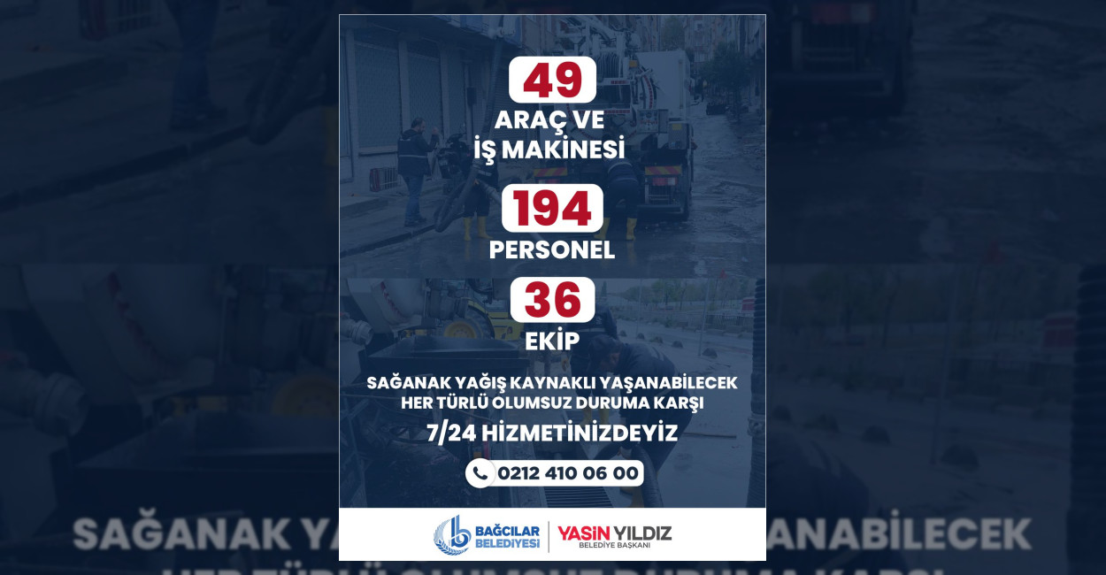 Bağcılar Belediyesi Ekipleri Saha Çalışmalarını Sürdürüyor