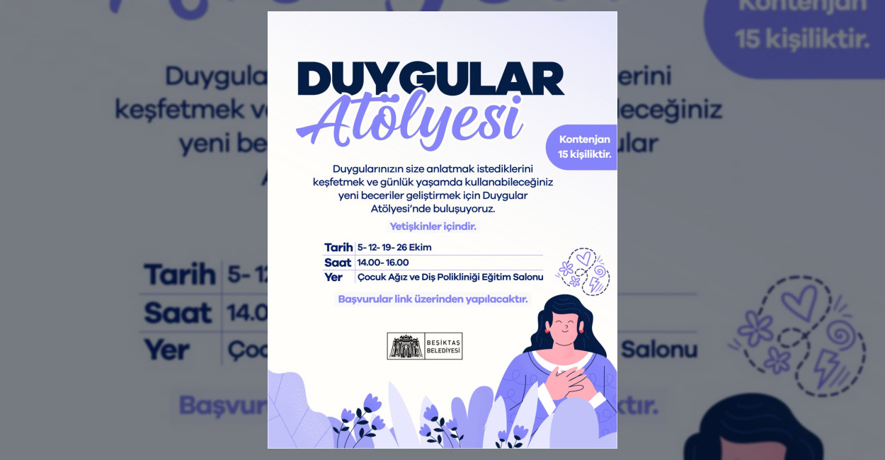 Beşiktaş Belediyesi’nden Duygular Atölyesi