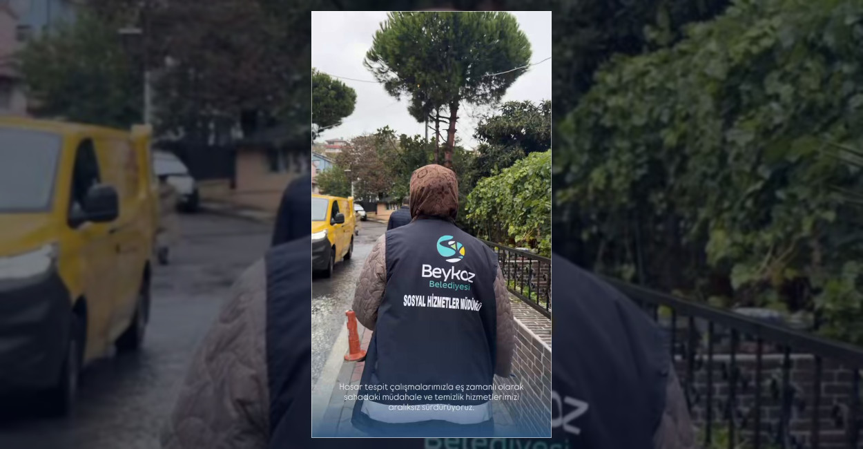 Beykoz’da Yağış Sonrası Hasar Tespiti Sürüyor