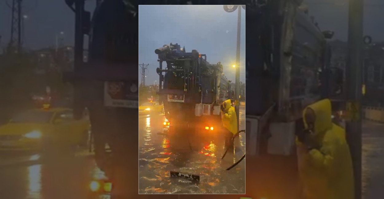 Beylikdüzü’nde Vira Kavşağı’nda Su Baskını Önlemi