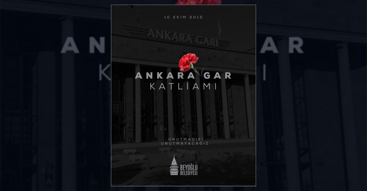 Beyoğlu’nda 10 Ekim Ankara Garı Katliamı Anması