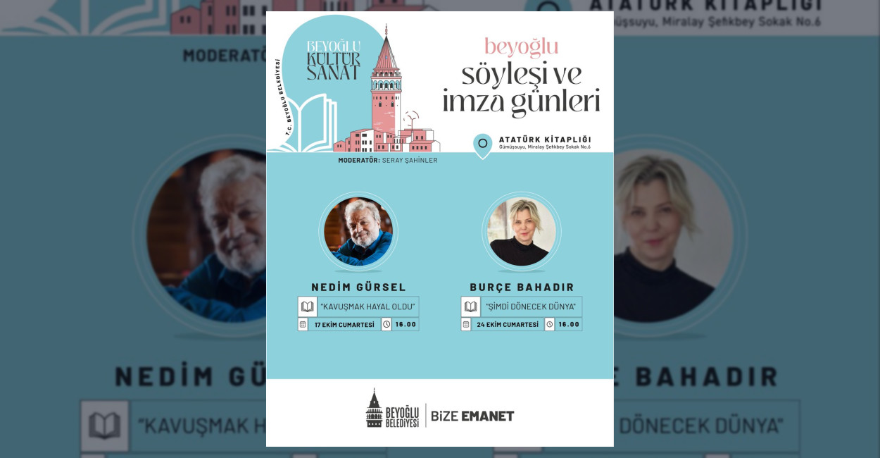 Beyoğlu Söyleşi ve İmza Günleri Başlıyor
