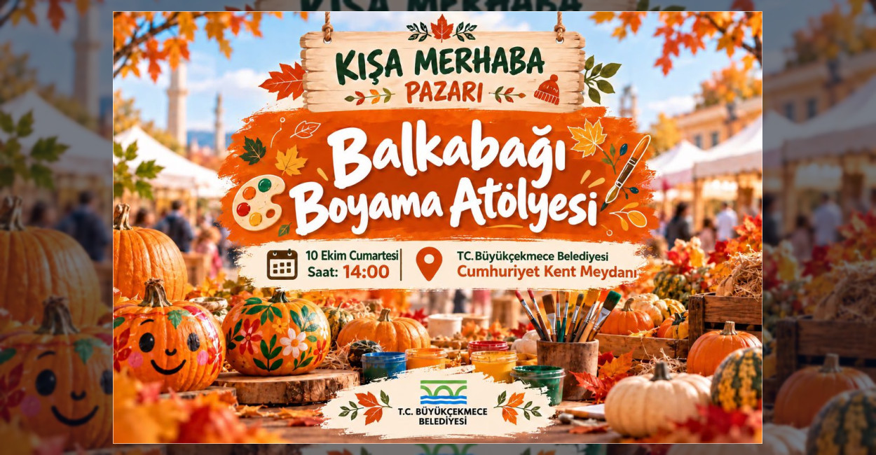 Büyükçekmece’de Balkabağı Boyama Atölyesi Düzenlendi