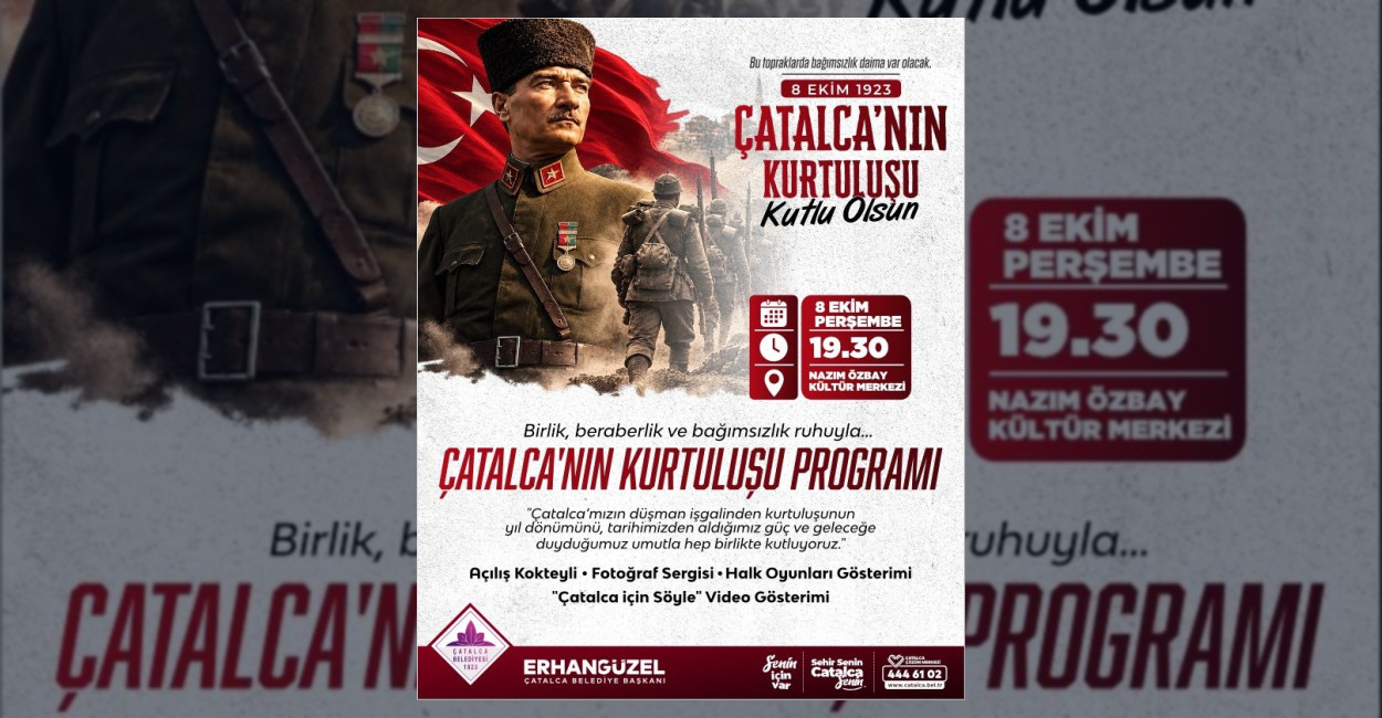 Çatalca’nın Kurtuluşunun 103. Yılı Kutlanıyor