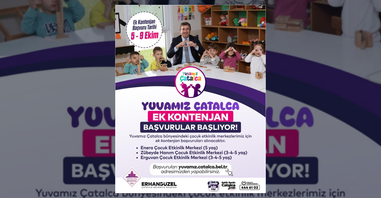 Çatalca Belediyesi’nden Kreşlere Ek Kontenjan Başvurusu