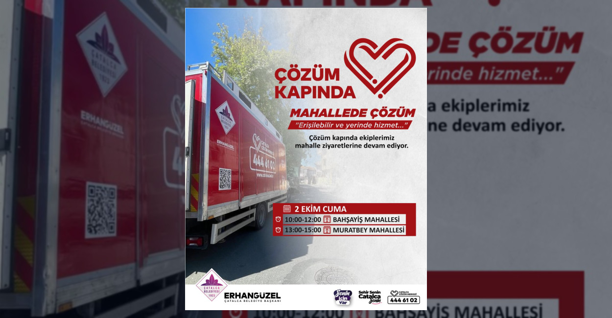 Çatalca Belediyesi Bahşayiş ve Muratbey’de Saha Çalışması Yapacak