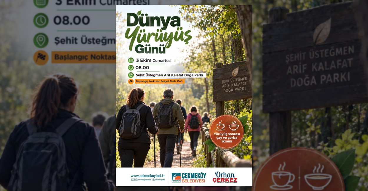 Çekmeköy’de Dünya Yürüyüş Günü Etkinliği