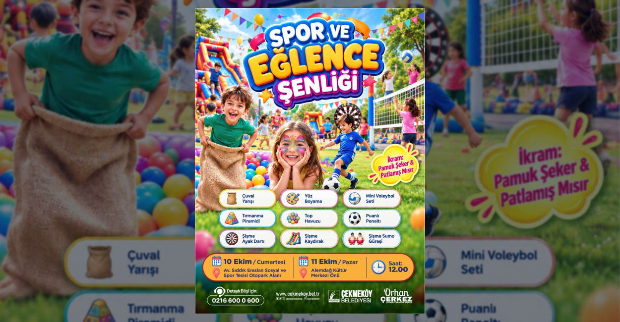 Çekmeköy’de Spor ve Eğlence Şenliği Başlıyor