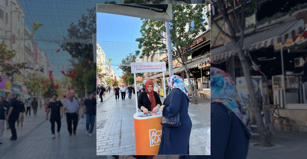 Esenler’de Kadına Yönelik Şiddetle Mücadele Standı Kuruldu