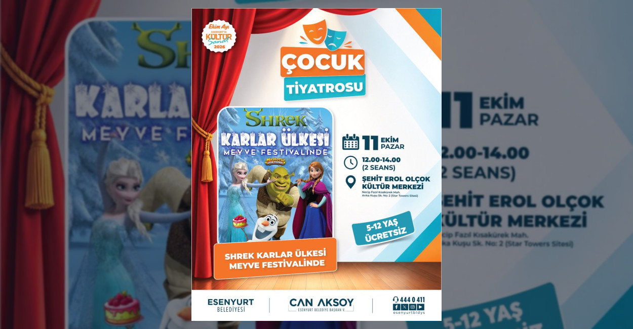 Esenyurt’ta Çocuklar İçin Tiyatro Oyunu Sahnelenecek