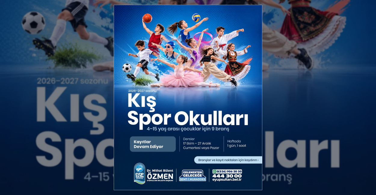 Eyüpsultan’da 9 Branşta Kış Spor Okulları Başladı