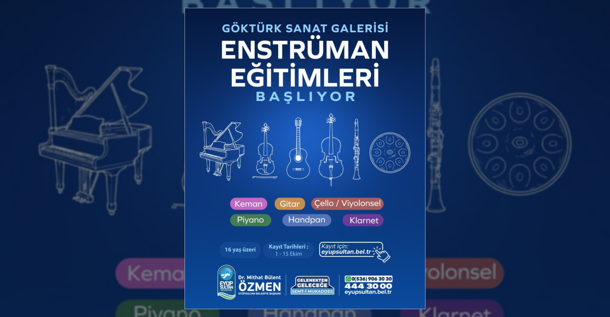 Eyüpsultan’da Enstrüman Kursu Kayıtları Başlıyor