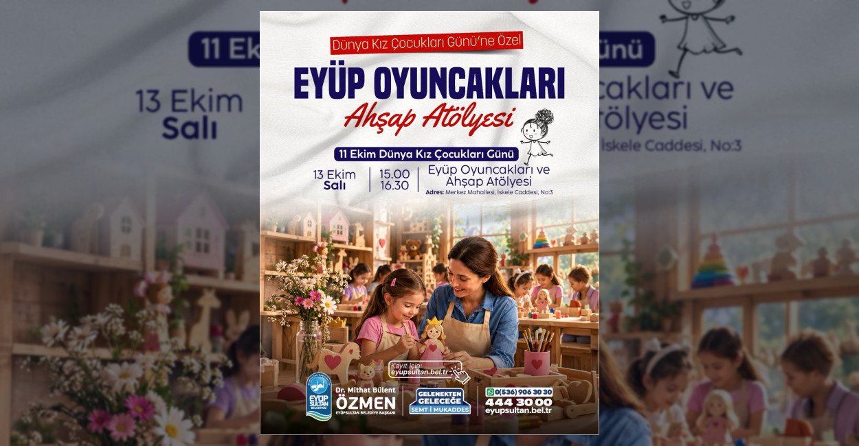 Eyüpsultan’da Kız Çocukları İçin Ahşap Atölyesi