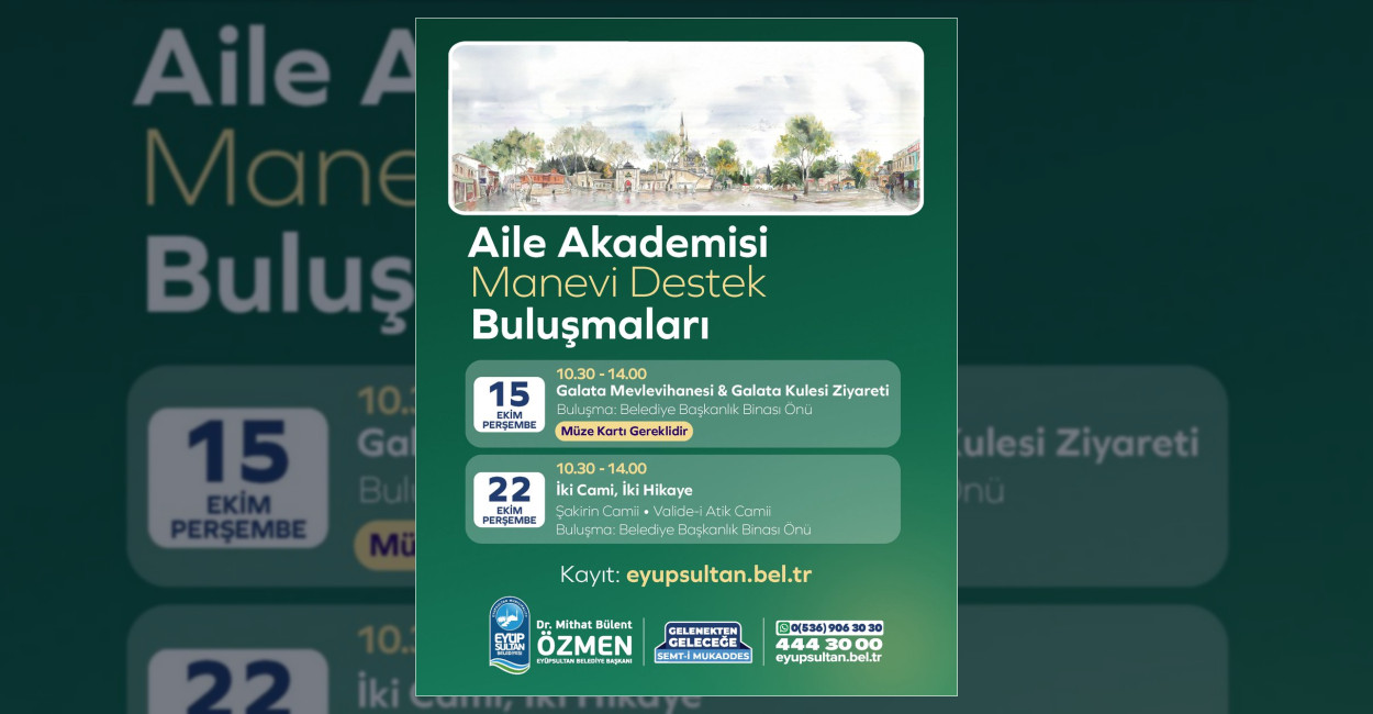 Eyüpsultan’da Manevi Miras Buluşmaları Başlıyor