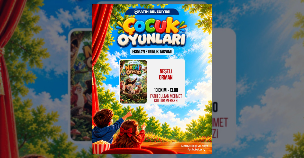 Fatih’te Hafta Sonu Çocuk Tiyatrosu Etkinliği