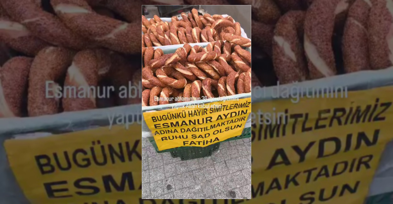 Hayrına simit dağıtımı sırasında meydanda kaos çıktı