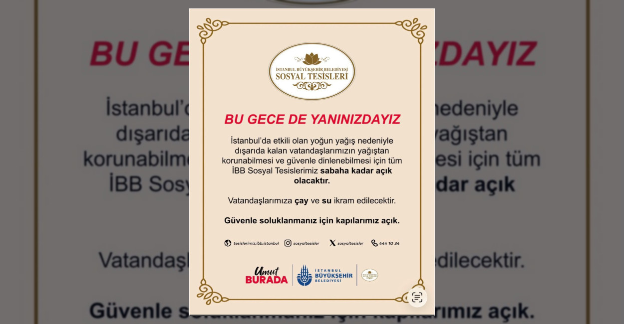 İBB’den Şiddetli Yağış Açıklaması: Ekipler Sahada