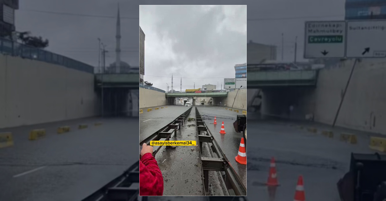 İstanbul’da Sağanak Yağış Su Taşkınlarına Yol Açtı