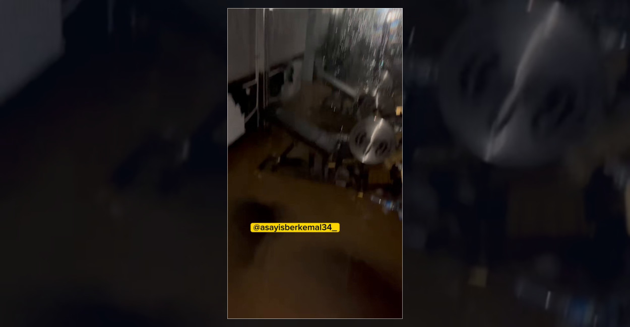 İstanbul’da yoğun yağış öğrenci yurdunu vurdu