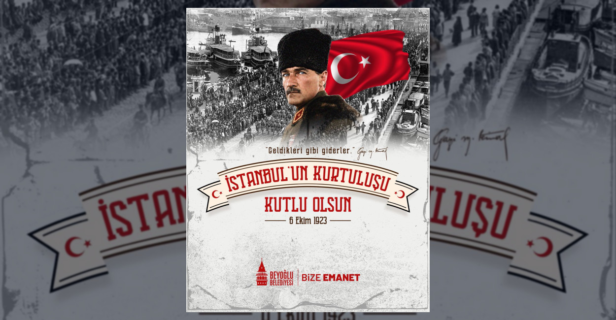 İstanbul’un Kurtuluşunun 103. Yılı Beyoğlu’nda Kutlandı