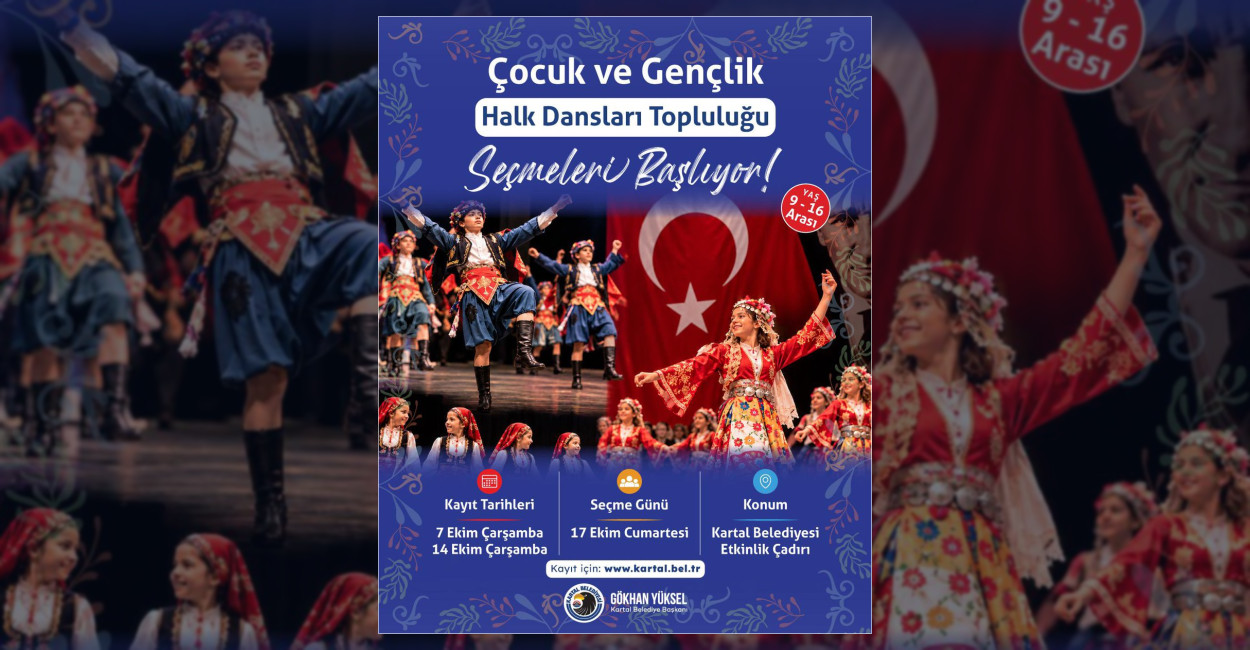 Kartal’da Halk Dansları Topluluğu Seçmeleri Başlıyor