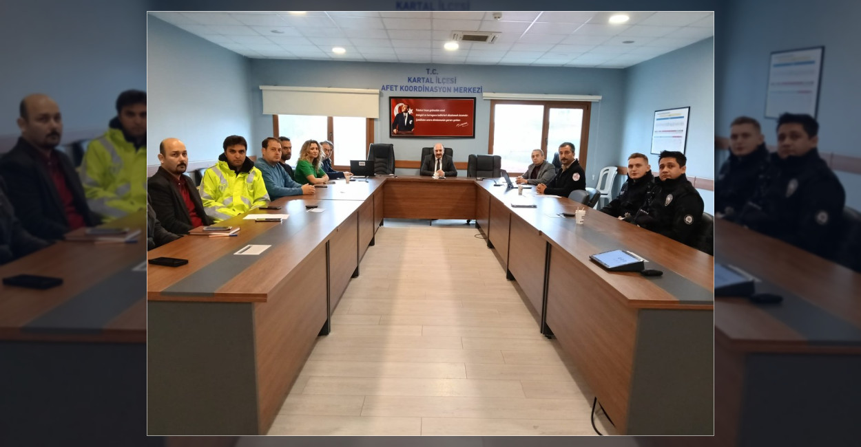 Kartal’da Şiddetli Yağış Sonrası Afet Toplantısı
