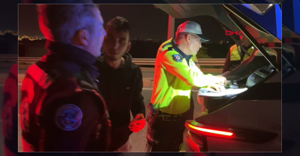 Kayseri’de Polisin ‘Dur’ İhtarına Uymayan Sürücüye Ceza