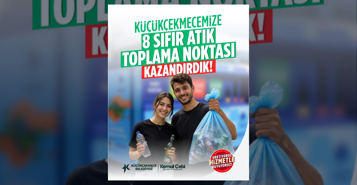 Küçükçekmece’de 8 Noktada Sıfır Atık Alanı Kuruldu